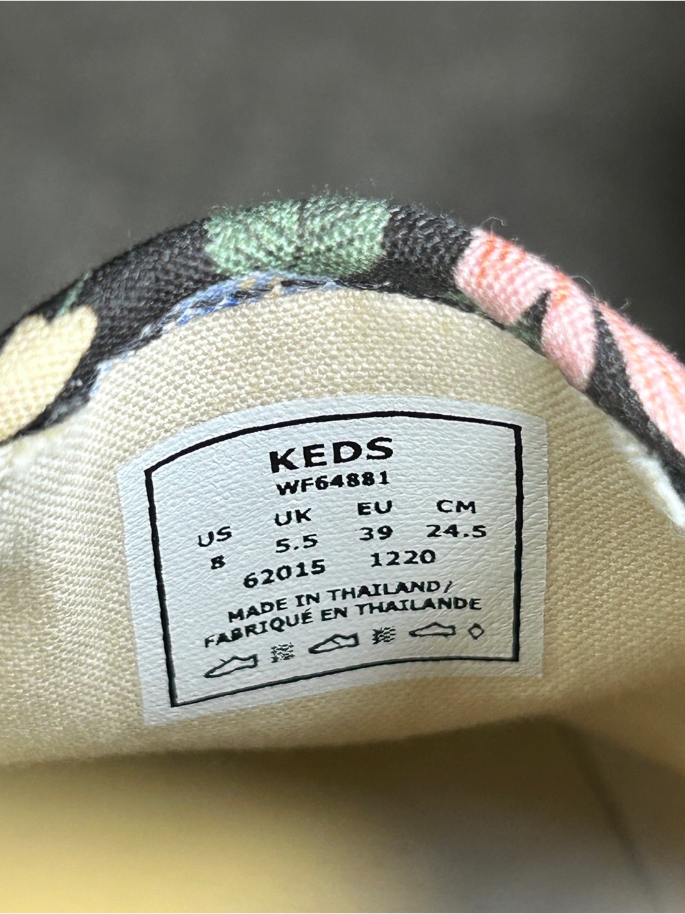 Keds X Rifle Paper Co. Floral Design Canvas Slip On Shoe size 8 - Picture 7 of 7